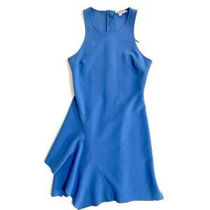 Elizabeth & James Hattie Racerback Dress Lapis Blue Ruffle Hem SZ 8